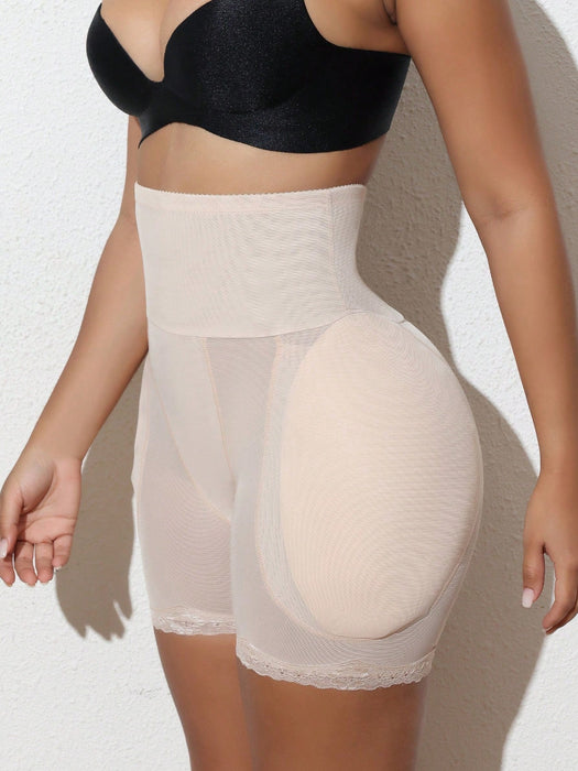 SHEIN Camiseta interior moldeadora y reductora de cintura con encaje patchwork para mujer - Quierox - Tienda Online