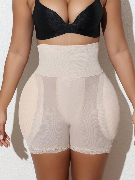 SHEIN Camiseta interior moldeadora y reductora de cintura con encaje patchwork para mujer - Quierox - Tienda Online