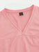Shein Camiseta médica TaskEZ de 2 bolsillos con cuello en V y manga corta para uniforme de enfermera - Quierox - Tienda Online