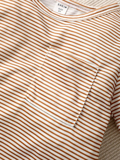 SHEIN Camiseta y pantalones cortos a rayas para niños pequeños - Quierox - Tienda Online