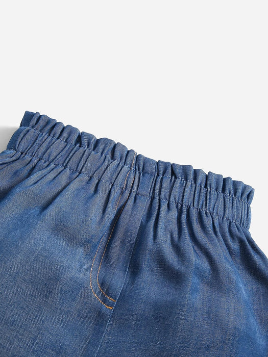 SHEIN Camisola con estampado de mariposas y pantalones cortos con dobladillo - Quierox - Tienda Online