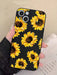 SHEIN Carcasa anticaída para teléfono con patrón de girasol de flores de verano - Quierox - Tienda Online