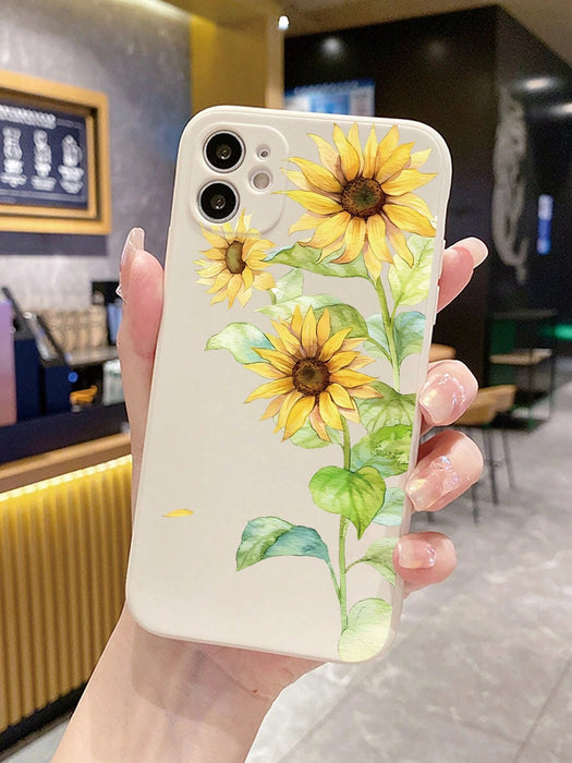 SHEIN Carcasa de teléfono con borde recto de color beige y blanco antiguo - Quierox - Tienda Online