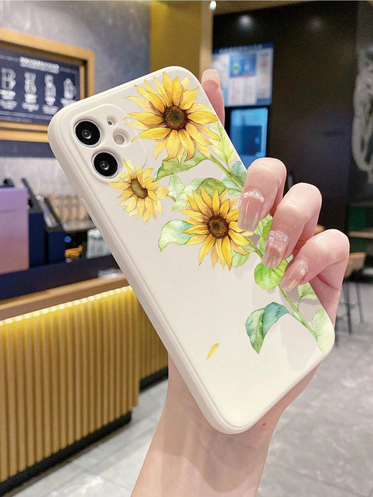 SHEIN Carcasa de teléfono con borde recto de color beige y blanco antiguo - Quierox - Tienda Online