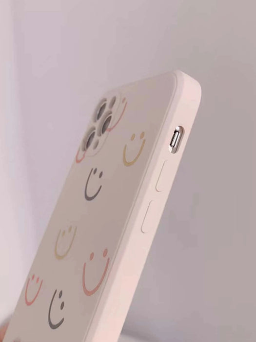 Shein Carcasa de teléfono con dibujo de sonrisa compatible con iPhone 12 - Quierox - Tienda Online