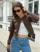 SHEIN Cárigan de Punto Corto con Botones Delanteros, Manga Larga y Cuello Redondo - Quierox - Tienda Online