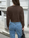 SHEIN Cárigan de Punto Corto con Botones Delanteros, Manga Larga y Cuello Redondo - Quierox - Tienda Online