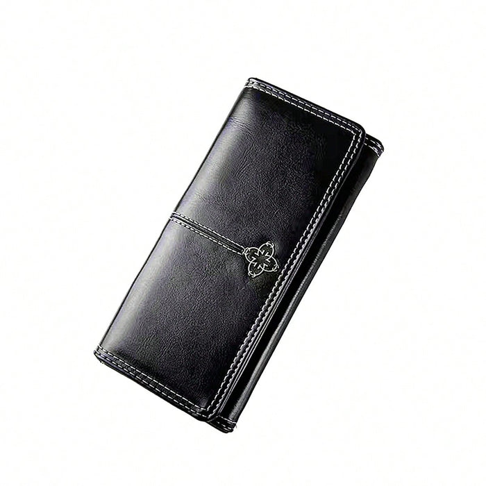 SHEIN Cartera de mano para mujer, estilo europeo y americano, de cuero encerado retro - Quierox - Tienda Online