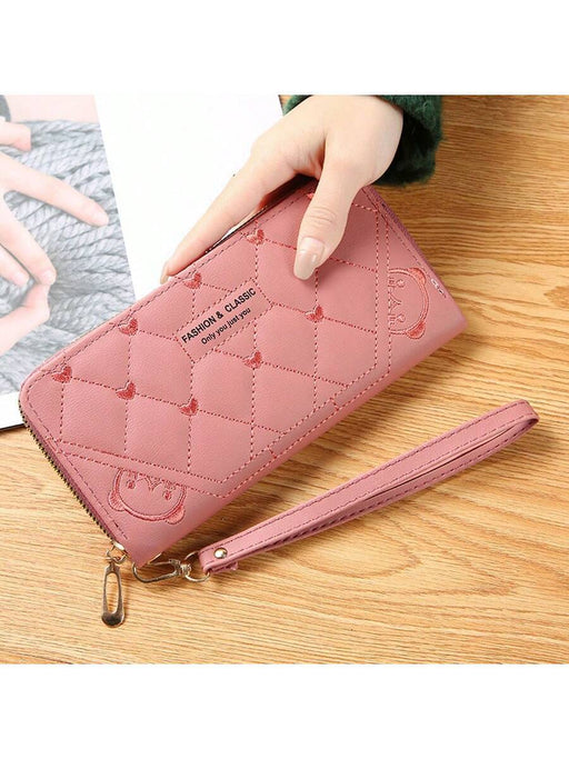 SHEIN Cartera de mujer con doble cremallera y gran capacidad - Quierox - Tienda Online
