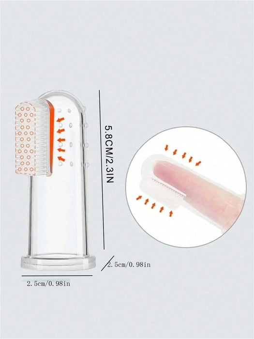 Shein Cepillo de dientes de dedo para mascotas, para cachorros y gatos - Quierox - Tienda Online