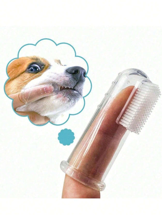 Shein Cepillo de dientes de dedo para mascotas, para cachorros y gatos - Quierox - Tienda Online