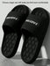 Shein Chanclas de moda todo a juego para hombres con letra negra, hechas de material EVA grueso - Quierox - Tienda Online