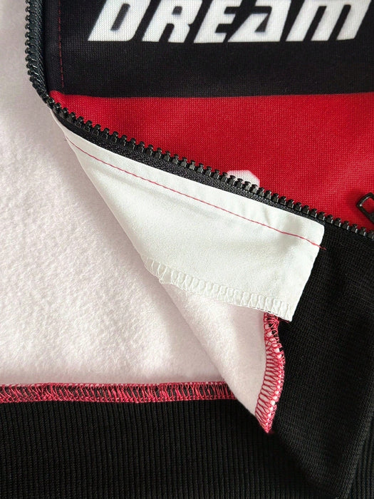 SHEIN Chaqueta bomber para chica joven, con estampado de letras en bloques de color - Quierox - Tienda Online