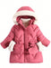 SHEIN Chaqueta infantil para niñas, abrigo grueso y elegante de largo medio con forro - Quierox - Tienda Online