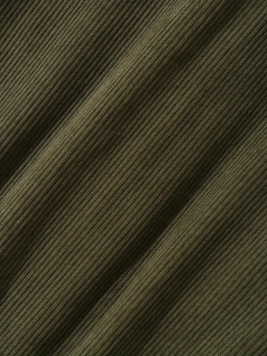 SHEIN Chaqueta informal de pana con cuello alto y bloques de color para hombre - Quierox - Tienda Online