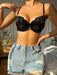 Shein Charlaine Sujetador lencero sexy con encaje floral y aros - Quierox - Tienda Online