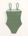SHEIN Chica adolescente Bañador una pieza girante delantero fruncido lateral - Quierox - Tienda Online