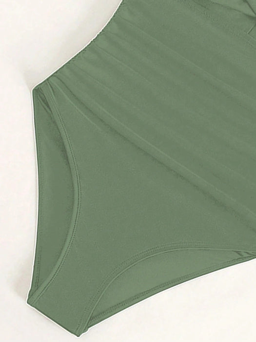 SHEIN Chica adolescente Bañador una pieza girante delantero fruncido lateral - Quierox - Tienda Online