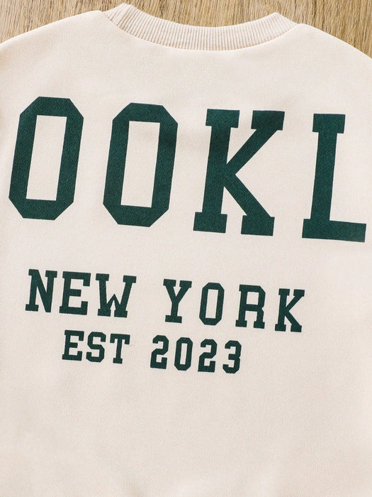 SHEIN Chica Joven Sudadera con estampado de letra - Quierox - Tienda Online