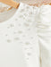 SHEIN Chica preadolescente Camiseta con cuenta de perla detalle de manga farol - Quierox - Tienda Online