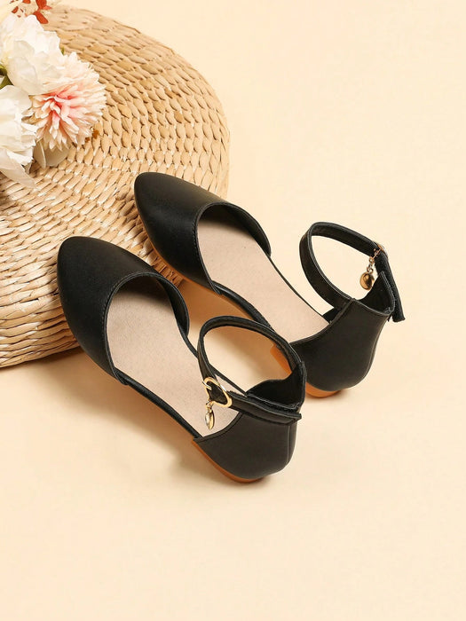 SHEIN Chicas Zapatillas con tira tobillera con diseño de hebilla cierre de gancho - Quierox - Tienda Online