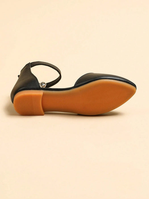 SHEIN Chicas Zapatillas con tira tobillera con diseño de hebilla cierre de gancho - Quierox - Tienda Online