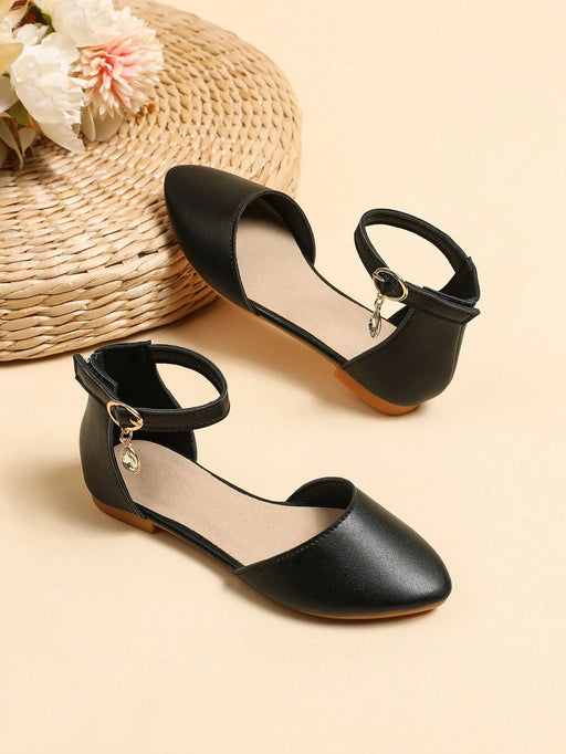 SHEIN Chicas Zapatillas con tira tobillera con diseño de hebilla cierre de gancho - Quierox - Tienda Online