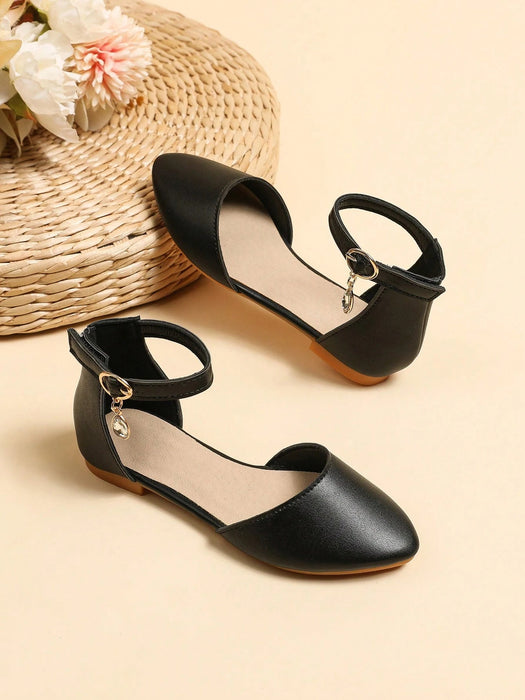 SHEIN Chicas Zapatillas con tira tobillera con diseño de hebilla cierre de gancho - Quierox - Tienda Online