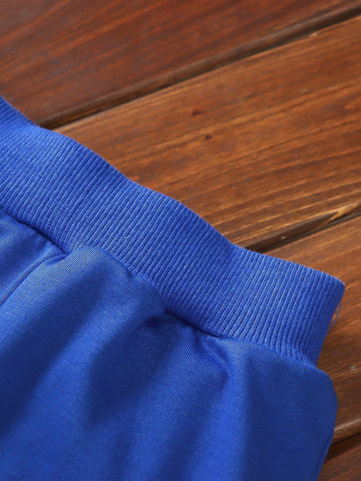 SHEIN Chico joven con bordado de oso con parche con capucha Cazadora con pantalones deportivos & Camiseta - Quierox - Tienda Online