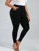 SHEIN Chikora Pantalones Delgados Ajustados Con Perlas Para Tallas Grandes - Quierox - Tienda Online