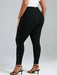 SHEIN Chikora Pantalones Delgados Ajustados Con Perlas Para Tallas Grandes - Quierox - Tienda Online