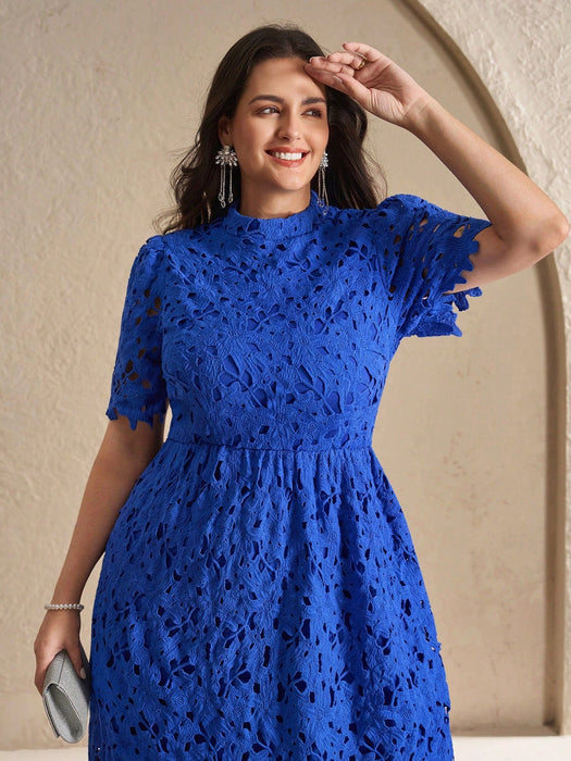 SHEIN Chikora Vestido de verano para mujer de tallas grandes, elegante vestido de trabajo - Quierox - Tienda Online