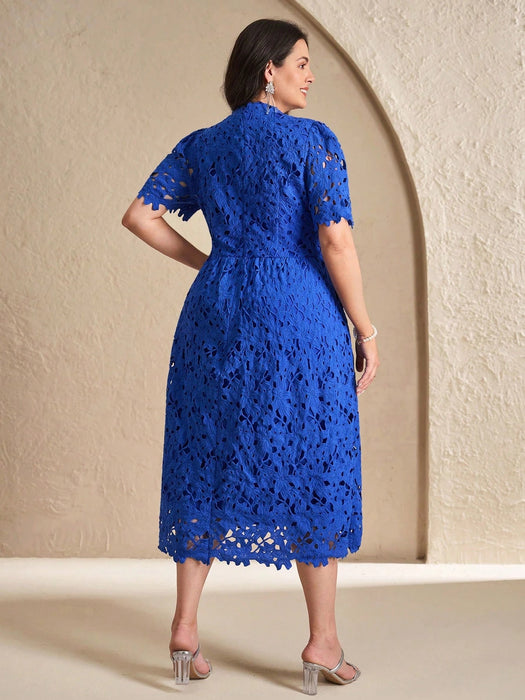 SHEIN Chikora Vestido de verano para mujer de tallas grandes, elegante vestido de trabajo - Quierox - Tienda Online