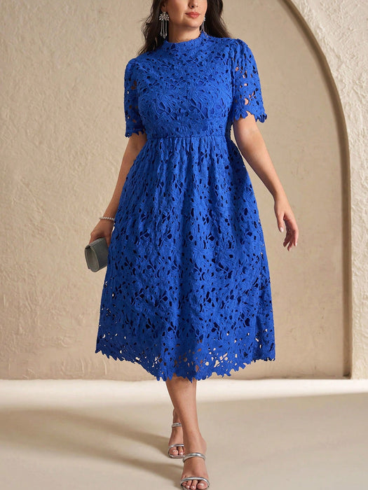 SHEIN Chikora Vestido de verano para mujer de tallas grandes, elegante vestido de trabajo - Quierox - Tienda Online