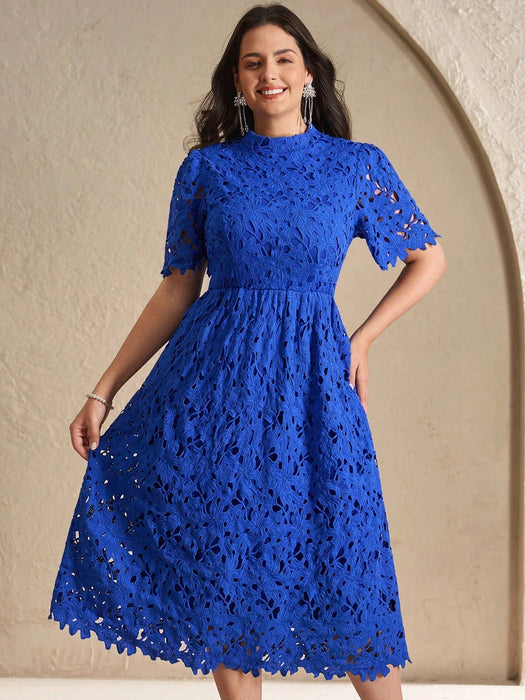 SHEIN Chikora Vestido de verano para mujer de tallas grandes, elegante vestido de trabajo - Quierox - Tienda Online