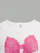 SHEIN ChillGRL Conjunto de 2 piezas para preadolescentes: camiseta con lazo y jeans - Quierox - Tienda Online