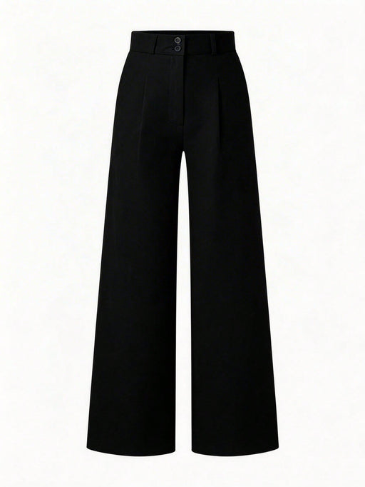 SHEIN Chiquease Pantalones largos sencillos de unicolor para mujer - Quierox - Tienda Online