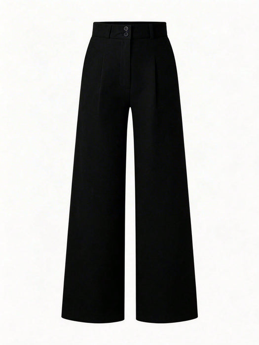 SHEIN Chiquease Pantalones largos sencillos de unicolor para mujer - Quierox - Tienda Online