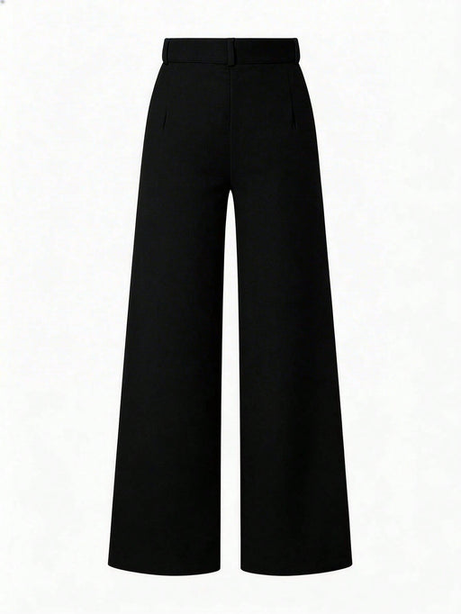 SHEIN Chiquease Pantalones largos sencillos de unicolor para mujer - Quierox - Tienda Online