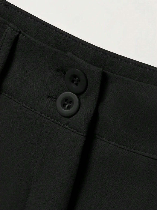 SHEIN Chiquease Pantalones largos sencillos de unicolor para mujer - Quierox - Tienda Online