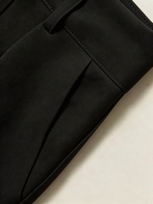 SHEIN Chiquease Pantalones largos sencillos de unicolor para mujer - Quierox - Tienda Online
