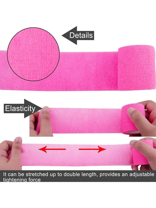 Shein Cinta autoadhesiva de tela no tejida rosa para tatuajes - Quierox - Tienda Online