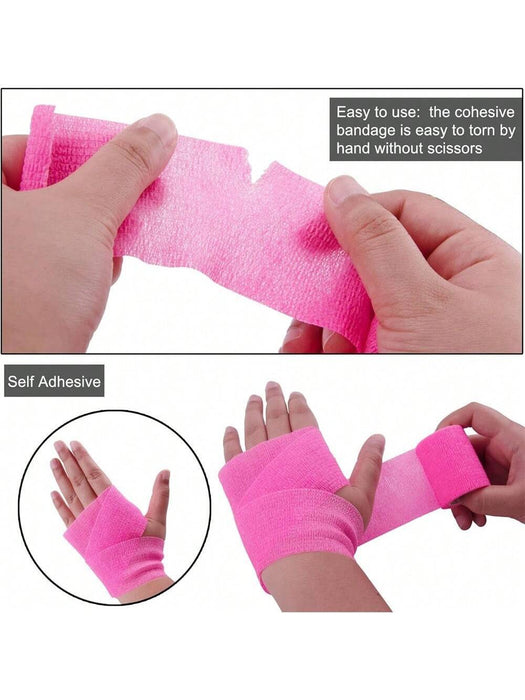 Shein Cinta autoadhesiva de tela no tejida rosa para tatuajes - Quierox - Tienda Online