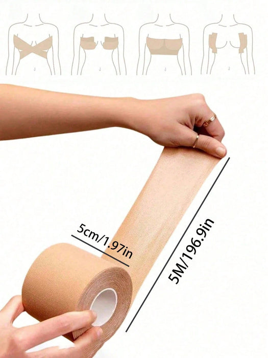 Shein Cinta invisible para levantar el pecho (rollo de 5 m), tejido elástico transpirable, autoadhesiva - Quierox - Tienda Online