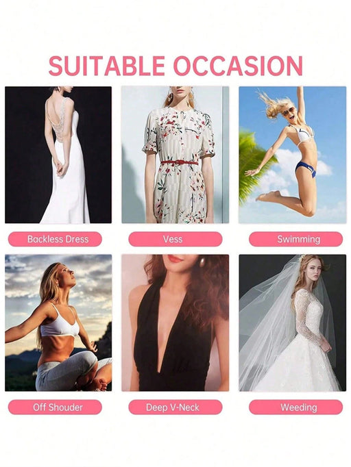 Shein Cinta invisible para levantar el pecho (rollo de 5 m), tejido elástico transpirable, autoadhesiva - Quierox - Tienda Online