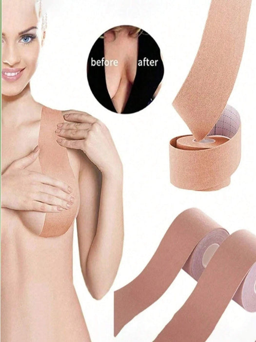 Shein Cinta invisible para levantar el pecho (rollo de 5 m), tejido elástico transpirable, autoadhesiva - Quierox - Tienda Online