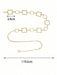 Shein Cinturón de cadena cuadrada de metal ajustable para cintura, 1 pieza, ideal para damas y niñas - Quierox - Tienda Online