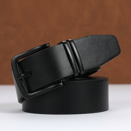 Shein Cinturón de mujer negro clásico de hebilla cuadrada de aleación, neutro y suave - Quierox - Tienda Online