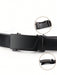 SHEIN Cinturón negro liso y clásico de negocios con hebilla automática de PU para hombres - Quierox - Tienda Online