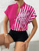 SHEIN Clasi Camicia floreale ea righe con botón - Quierox - Tienda Online